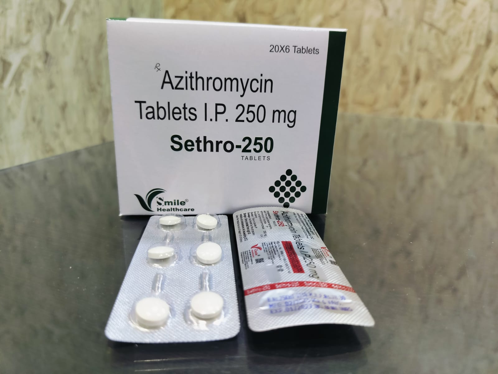 Azithromycin Lactic Acid Bacillus Tablets 250 mg