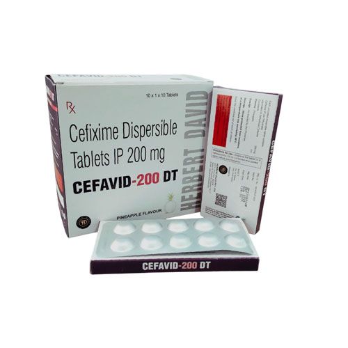 CEFAVID-200 DT Tablets (10”1”10  ALU ALU)