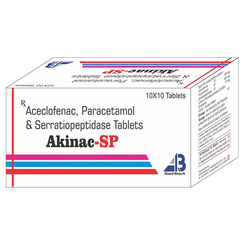 ACECLO-100MG + PARA-325MG + SERRA-15MG Tablets