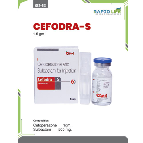 Cefoperazone 1000mg + Sulbactam 500mg Injection
