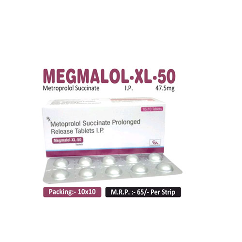 Metoprolol Succinate 50 MG Tablets