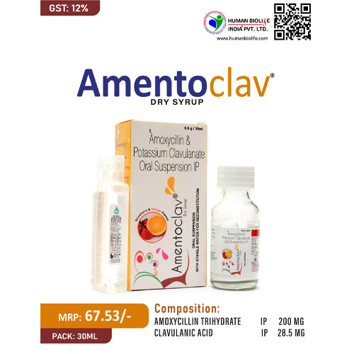 AMENTOCLAV WITH WATER GLASS BOTTLE Dry Syrup