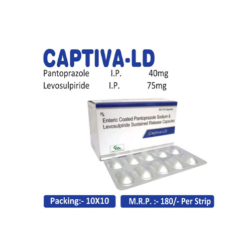 Pantoprazole 40mg + Levosulpiride 75mg Tablets