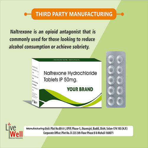 Naltrexone Hydrochloride 50mg IP Tablets