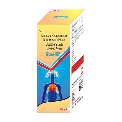 AMBROXOL HCL,TERBUTALINE SULPHATE,GUAIPHENESIN, MENTHOL Syrup