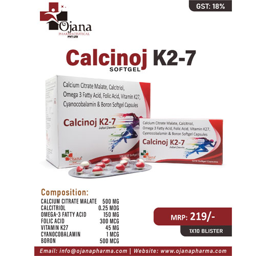 Calcinoj-K2-7 Food Softgel Capsules