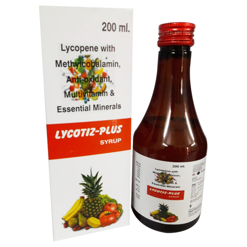 LYCOPENE 2000MCG+NIACINAMIDE 25MG+PYRIDOXINE HCL 1.5MG+CYANOCOBALAMIN 1MCG+FOLIC ACID 100MCG Syrup