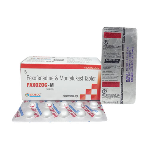 FEXOFENADINE HYDROCHLORIDE IP 120 MG+ MONTELUKAST SODIUM TABLETS