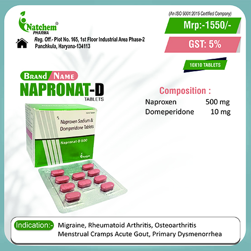 NAPRONAT-D 500 TABLETS