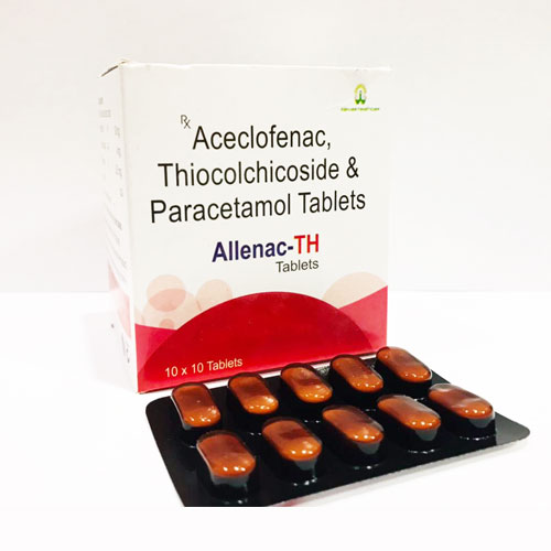 ACECLOFENAC100 MG + THIOCOLCHICOSIDE 8 MG + PARACETAMOL 325MG TABLETS