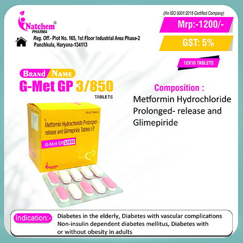 G-MET GP3/850 Tablets