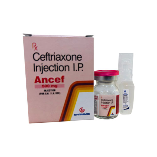 Ceftriaxone 125mg/ 250mg/ 500mg/ 1gm/ 2gm Injection