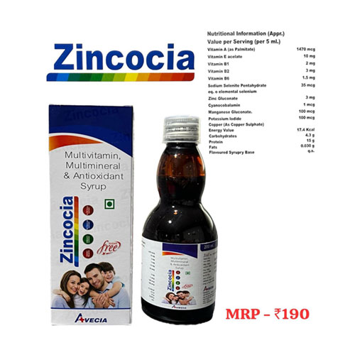 Zincocia Syrup (200ml)