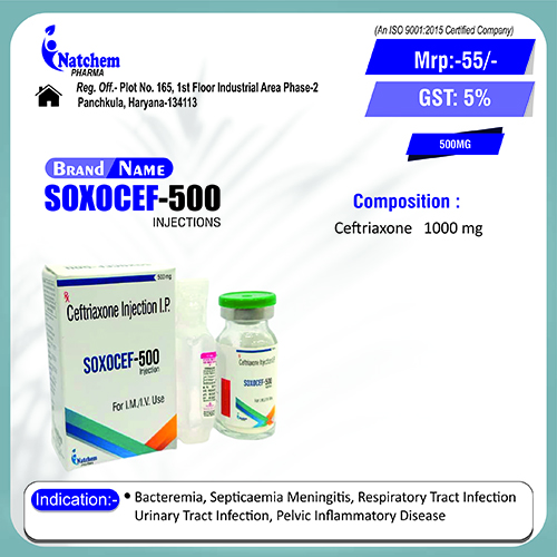 SOXOCEF-500 Injection