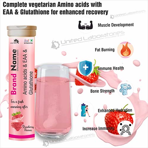 complete vegetarian Amino acids with EAA + Glutathione for enhanced recovery Tablets