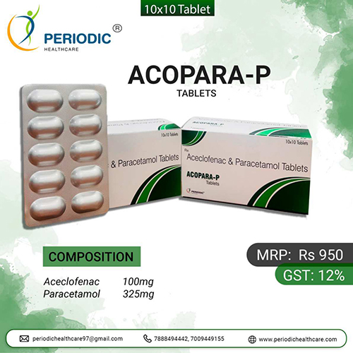 Acopara-P Tablets (Alu-Alu)