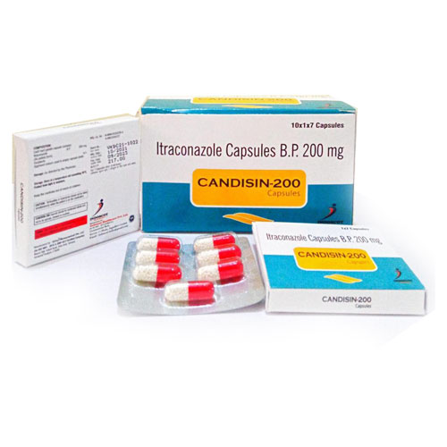 CANDISIN-200 Capsules (10x1x7)