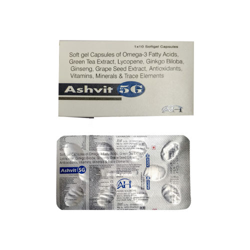 Omega-3 Fatty Acids + Green Tea Extract + Lycopene + Ginkgo Biloba + Ginseng Softgel Capsules
