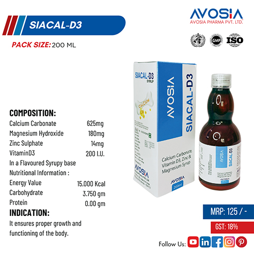 SIACAL-D3 200ml Suspension