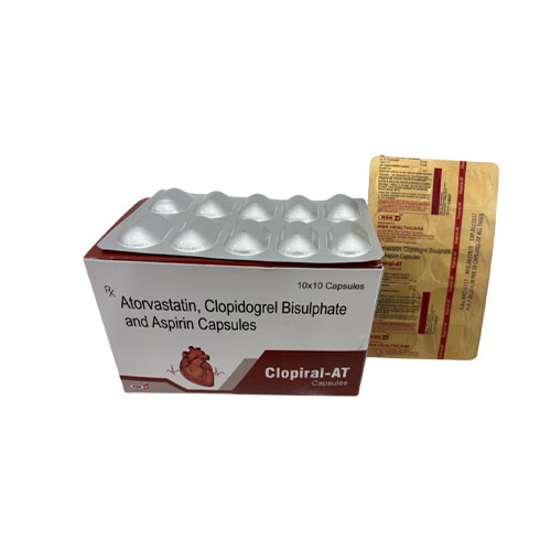 Atorvastatin + Clopidogrel Bisulphate + Aspirin Capsules