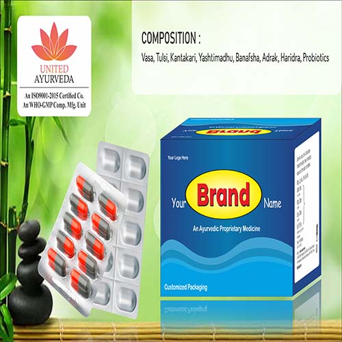 Vasa + Tulsi +Kantakari +Yastimadhu +Vanafsha +Adrak +Haridra +Probiotics Tablets