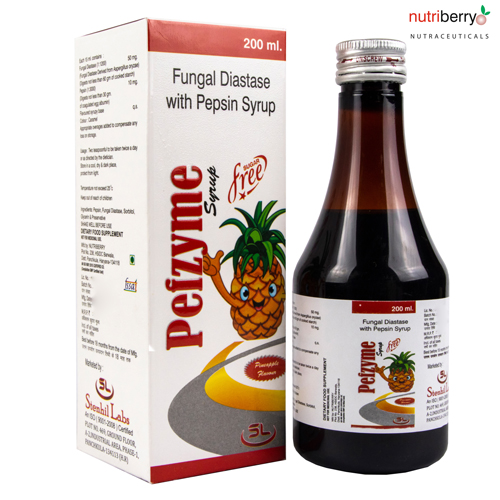 Fungal Diastase + Papain Syrup (Sugar Free)