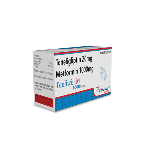 Teneligliptin 20Mg + Metformin 1000Mg Tablets