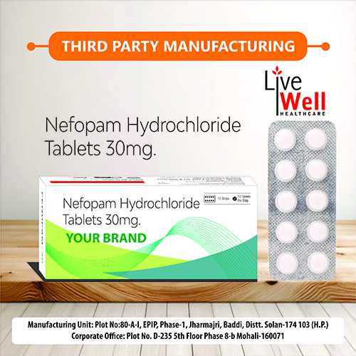 Nefopam Hydrochloride 30mg Tablets