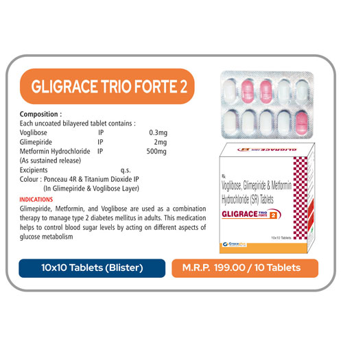 GLIGRACE TRIO FORTE-2 TABLETS