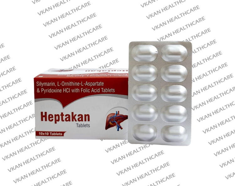 Silymarin 35 mg  L OrnithineLAspartate 50 mg  Pyridoxine 2 mg  Folic Acid 400 mcg