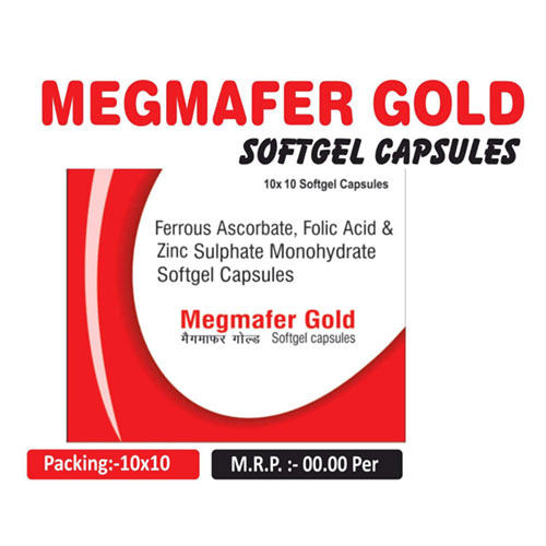 Ferrous Ascorbate + Folic Acid + Zinc Soft Gelatin Capsules