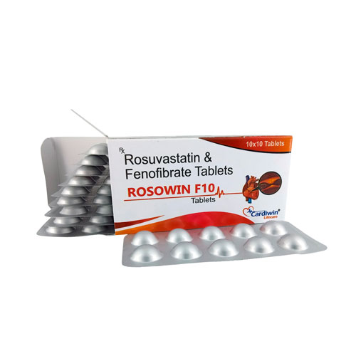 Rosuvastatin 10Mg + Fenofibrate 160Mg Tablets