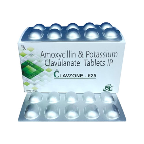 CLAVZONE-625 LB TABLETS (10*10)