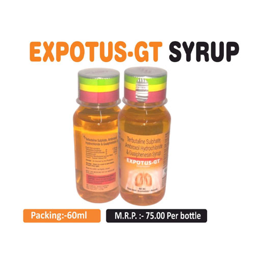 Ambroxol Hcl 15mg + Guaiphenesin 50 mg + Terbutaline 1.25 mg + Menthol 1 mg Syrup/5 ml Syrup