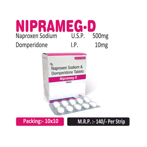 Naproxen 500mg + Domperidon 10mg Tablets