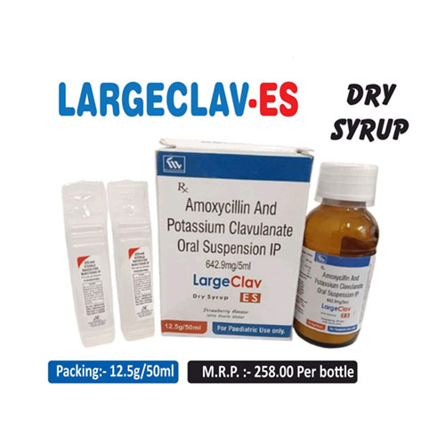 Amoxycillin 200 mg + Clavulanic Acid 28.5 mg / 5 ml Dry Syrup