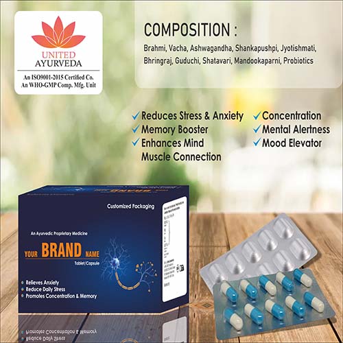 Brahmi+Vacha+Ashwagandha+Shankapushpi+Jyotishmati+Bhringraj+Guduchi+Shatavari+Mandookaparni Tablets