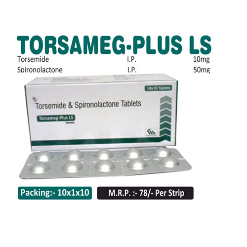Torsemide 10mg + Spironolactone 25mg Tablets