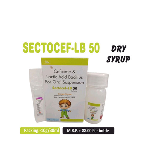 Cefixime + Lactic acid bacillus Dry Syrup