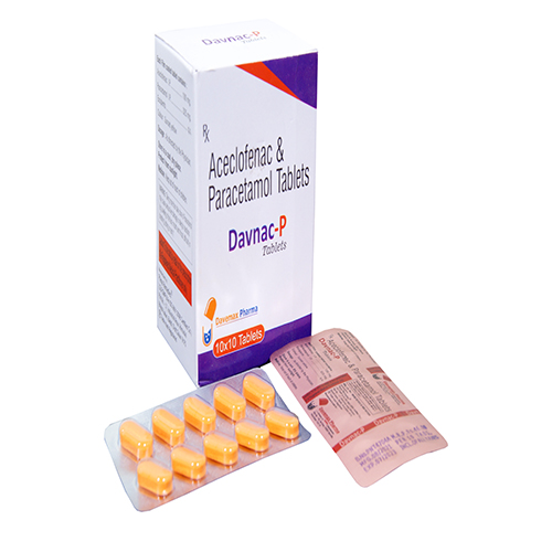 ACECLOFENAC 100MG + PARACETAMOL 325MG TABLET