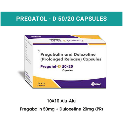 PREGATOL-D 50/20 CAPSULES