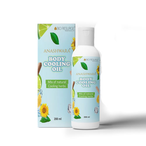 BIO RESURGE Ayurvedic body massage cooling oil | slimming oil for body | balance pitta dosha