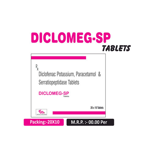Diclofenac Sodium 50 mg + Paracetamol 325 + Serratiopeptidase 15 mg Tablets