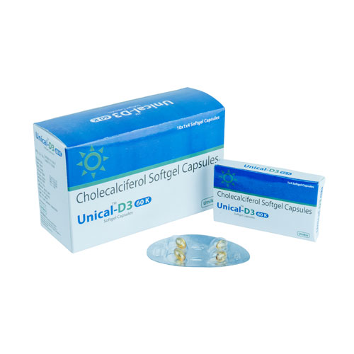 Unical-D3 60K Softgel Capsules