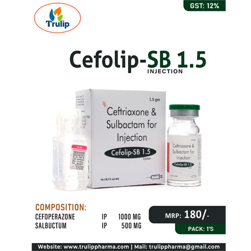 CEFOLIP-SB 1.5gm Injection