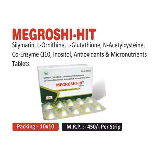 SILYMARIN+ L-ORNITHINE+ L-GLUTATHIONE N-ACETYL CYSTEINE+ CO-ENZYME Q10+ INOSITOL ANTIOXIDANTS TABLET
