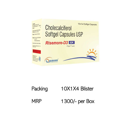 RISEMORE-D3 60K Softgel Capsules