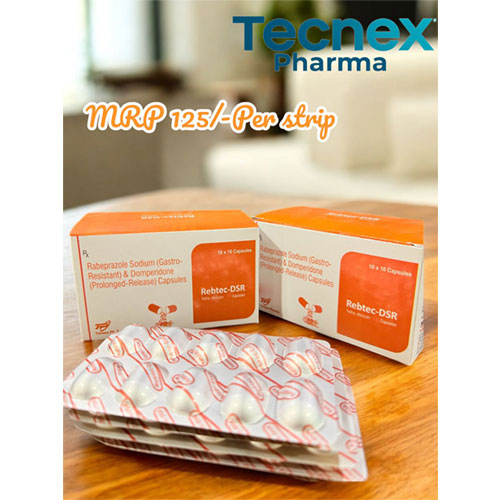 Rabeprazole sodium 20mg + Domperidone 30mg Capsules