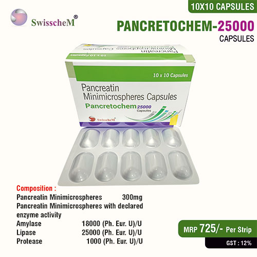 PANCRETOCHEM-25000 Capsules