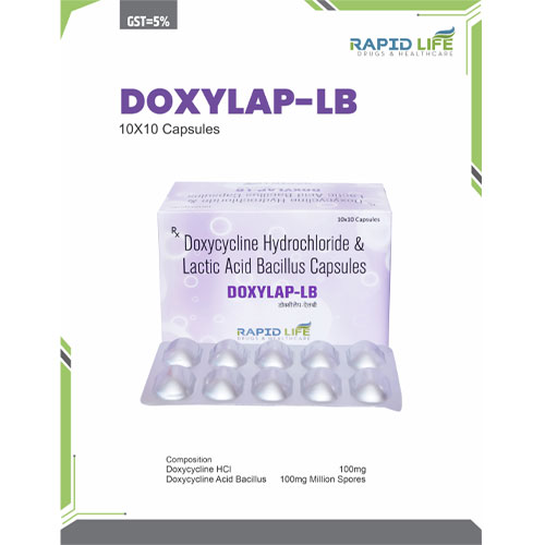 Doxycycline 100mg + Lactic Acid Bacillus Capsules